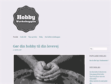 Tablet Screenshot of hobbyworkshoppen.dk